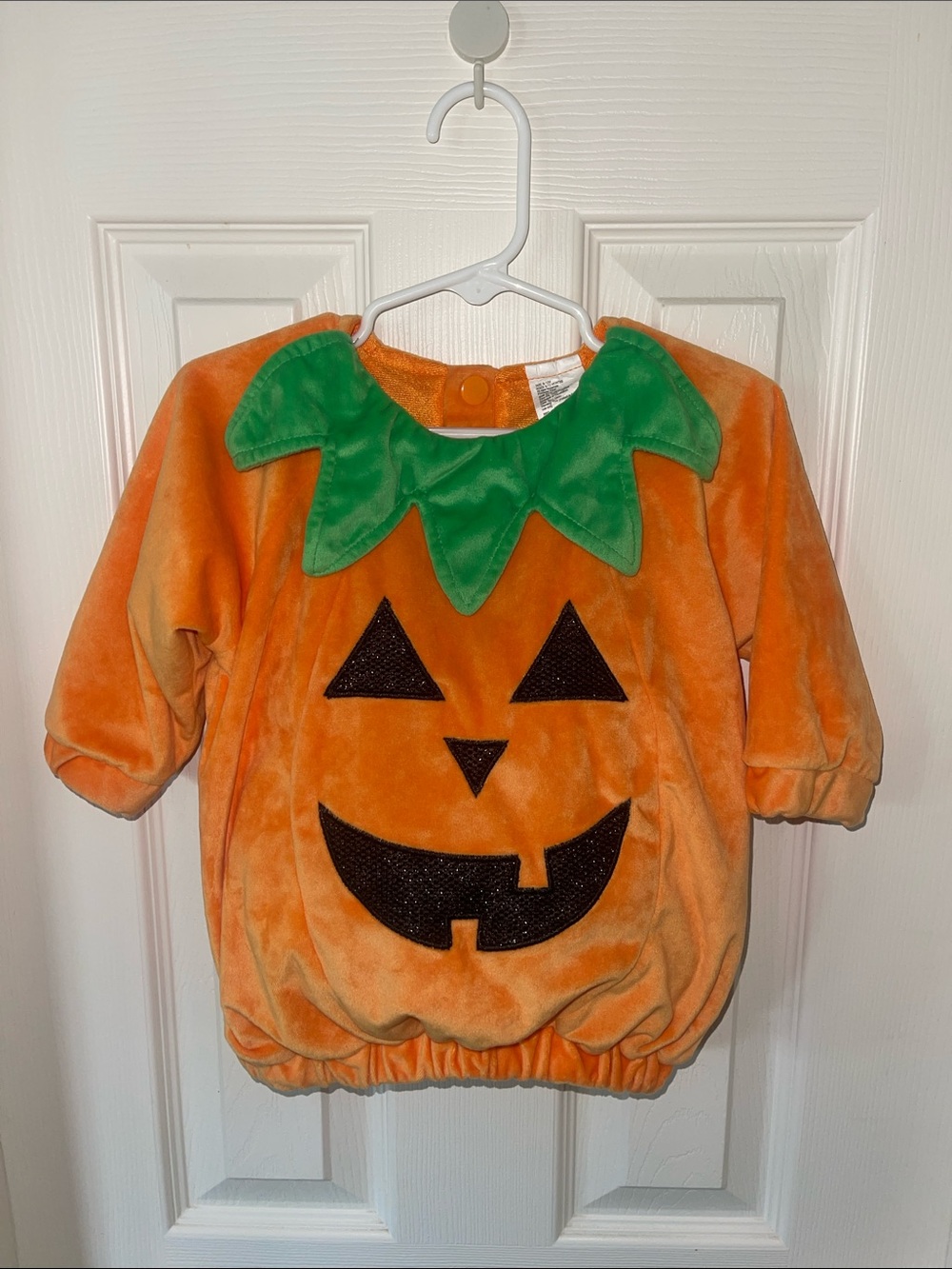 Target Orange Pumpkin Costume with Green Collar